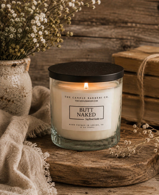 BUTT NAKED 3 WICK CANDLE