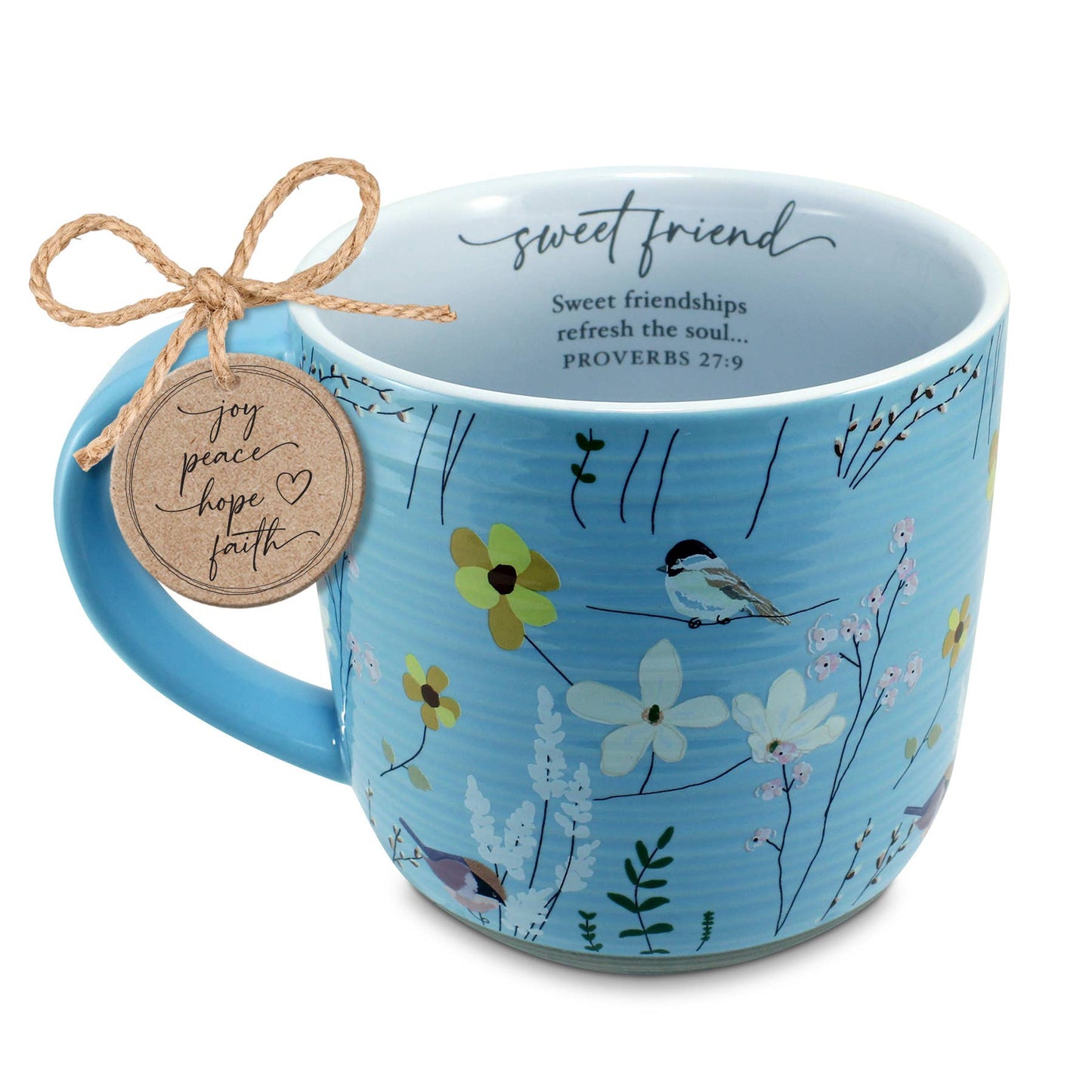 Sweet Friend Floral Bird Mug