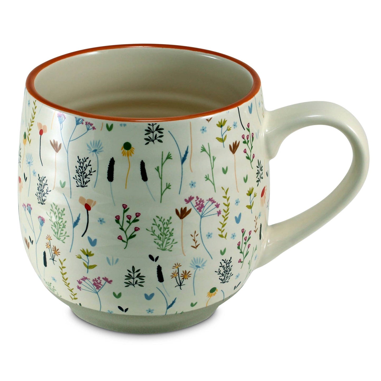 Vintage Floral "Make the World Brighter" Mug
