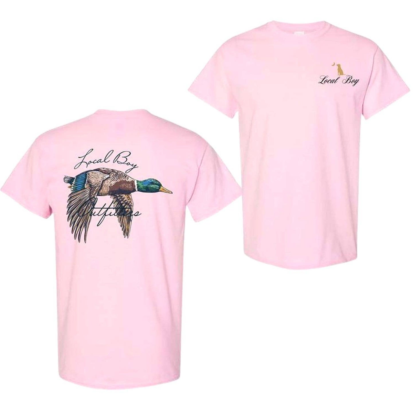 Local Boy Outfitters Mallard Duck Flying T-Shirt for Hunters