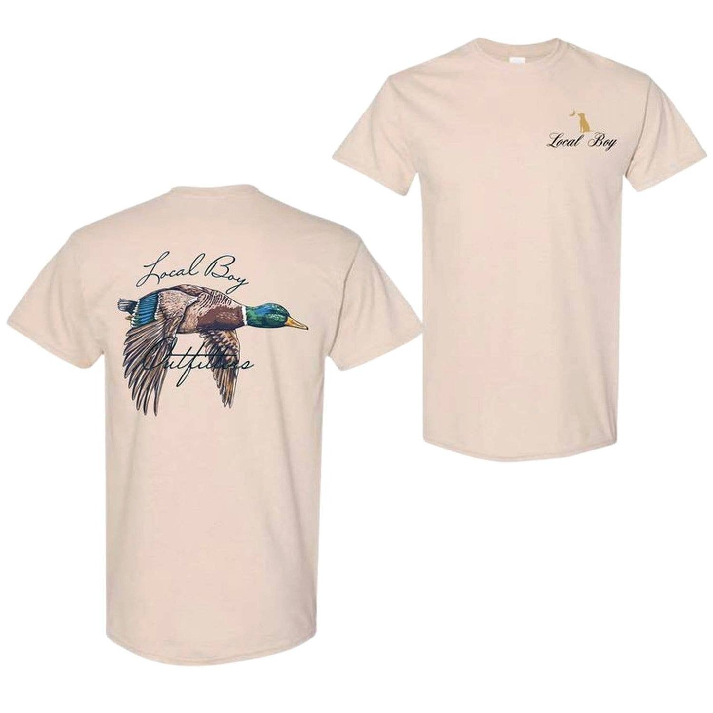 Local Boy Outfitters Mallard Duck Flying T-Shirt for Hunters